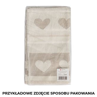 Ścierka kuchenna bawełna egipska KRATI 50x70 kratka biała błękitna