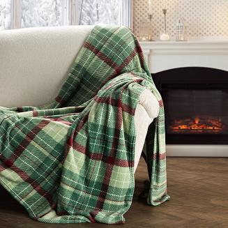 Koc narzuta KRATA2 150x200 Eurofirany zielony