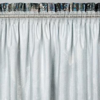 Zasłona gotowa na taśmie ESTER 140x250 Eurofirany turkusowy