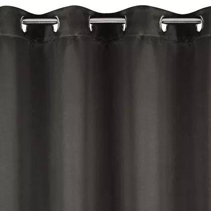 Zasłona gotowa na taśmie LOGAN 135x270 Eurofirany grafitowa