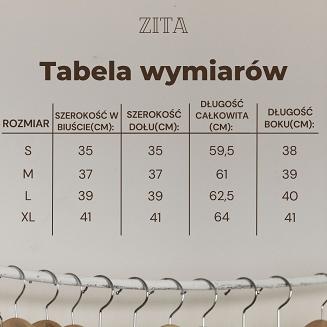 Koszulka damaska na szerokich ramiączkach z koronką Zita Eldar czarna