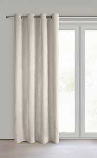 Zasłona gotowa na przelotkach NILO 140x250 Eurofirany beżowy