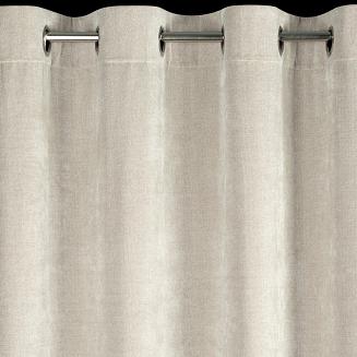 Zasłona gotowa na przelotkach NILO 140x250 Eurofirany beżowy