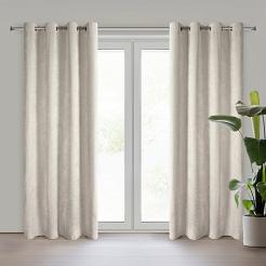 Zasłona gotowa na przelotkach NILO 140x250 Eurofirany beżowy