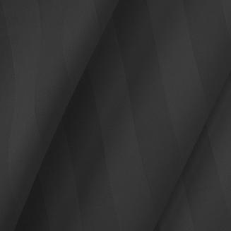 Poszewka satyna bambusowo-bawełniana STRIPE BLACK 50x60 Darymex jednokolorowa czarna