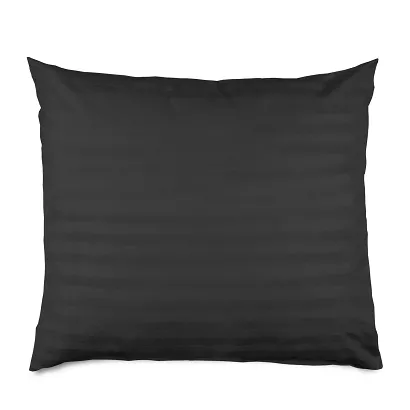 Poszewka satyna bambusowo-bawełniana STRIPE BLACK 50x60 Darymex jednokolorowa czarna