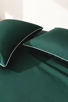 Poszewka bambusowa 70x80 butelkowa z białą bizą