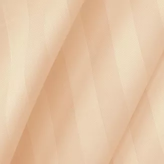Poszewka satyna bambusowo-bawełniana STRIPE BEIGE 40x40 Darymex jednokolorowa beżowa