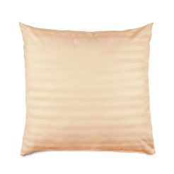 Poszewka satyna bambusowo-bawełniana STRIPE BEIGE 40x40 Darymex jednokolorowa beżowa