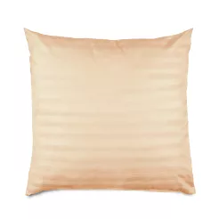 Poszewka satyna bambusowo-bawełniana STRIPE BEIGE 40x40 Darymex jednokolorowa beżowa