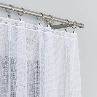 Firanka żakardowa gotowa na żabki ELŻBIETA 310x160 biała