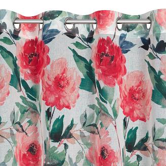 Zasłona gotowa na przelotkach ALESIA 140x250 Eurofirany biały