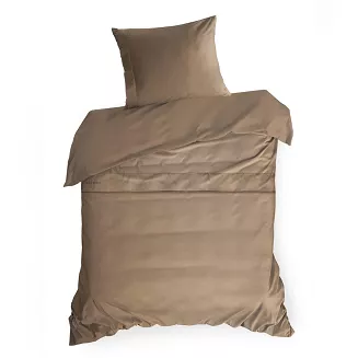 Pościel satynowa ELEGANT1E 140x200 Eva Minge Eurofirany jasnobrązowy