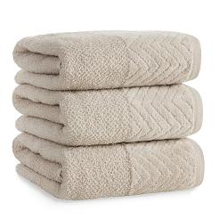 Ręcznik bawełniany LOREN 70x140 Eurofirany jasnobeżowy