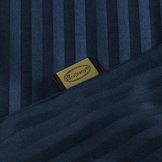 Pościel satynowa VERA 140x200 Eurofirany granatowy