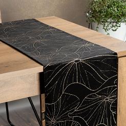 Obrus dekoracyjny BLINK 35x180 Eurofirany czarny