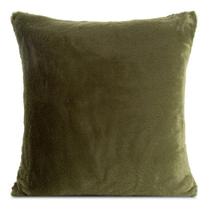 Poszewka dekoracyjna NINA 60x60 Eurofirany oliwkowa futrzana i puszysta