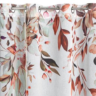 Zasłona gotowa na przelotkach MEG Eurofirany biały