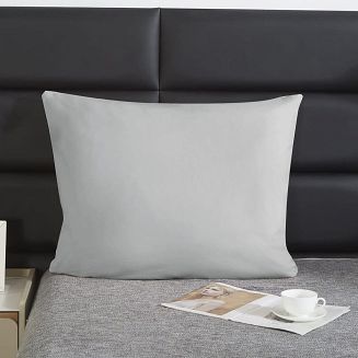 Poszewka satyna bawełniana SIN 70x80 szara
