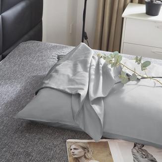 Poszewka satyna bawełniana SIN 70x80 szara