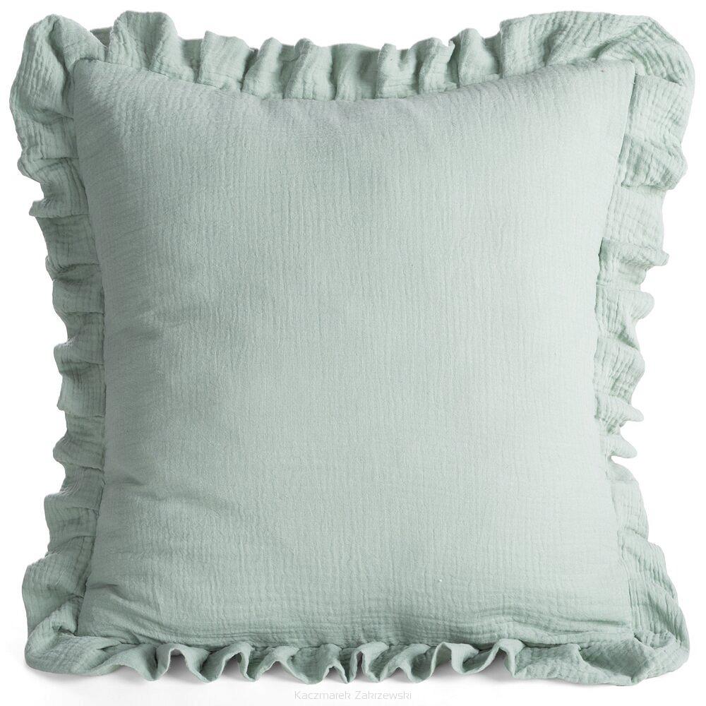 Poszewka dekoracyjna MUSLIN 45x45 Eurofirany szałwiowy