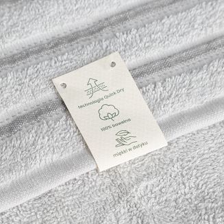 Ręcznik bawełniany JASPER 50x30 Eurofirany srebrny