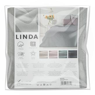 Koc narzuta LINDA 200x220 Eurofirany szary