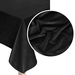 Obrus dekoracyjny SOFT 110x160 welurowy czarny