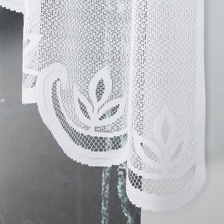 Firanka żakardowa gotowa na żabki POLA 300x120 biała