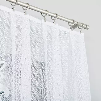 Firanka żakardowa gotowa na żabki POLA 300x120 biała