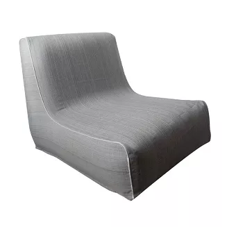 Fotel ogrodowy wodoodporny GARDEN 70x90x70 ogrodowy dmuchany srebrny