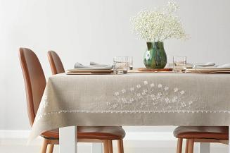 Obrus dekoracyjny ADELINE 140x180 Eurofirany beżowy