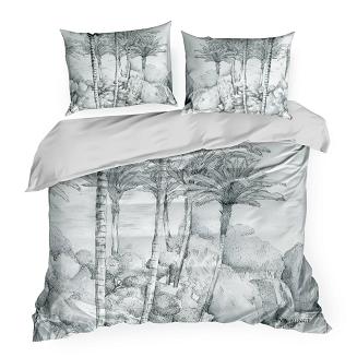 Pościel satynowa SKYE 220x200 Eva Minge Eurofirany jasnoszary