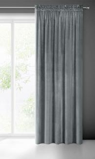 Zasłona gotowa na taśmie SAMANTA 140x270 Eurofirany grafitowy