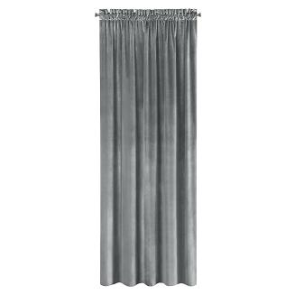 Zasłona gotowa na taśmie SAMANTA 140x270 Eurofirany grafitowy