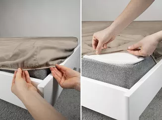 Prześcieradło Microsatyna Taupe 180X200 Zg