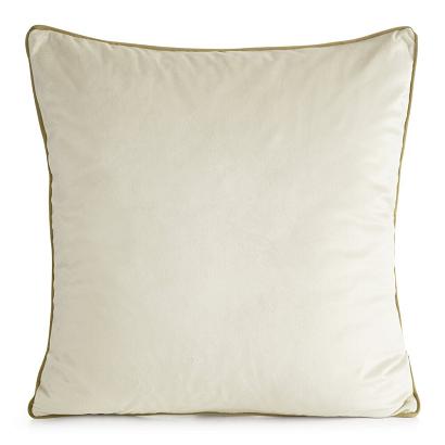 Poszewka dekoracyjna GAJA2 45x45 Eurofirany jasnobeżowa z lamówką