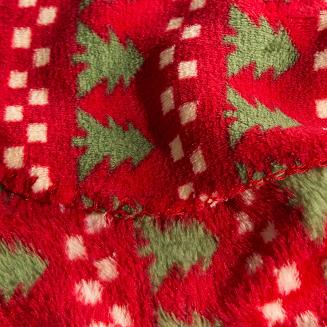 Koc narzuta GIFT 90x75 Eurofirany czarny/czerwony