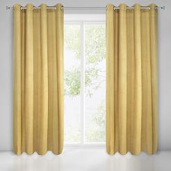 Zasłona gotowa na przelotkach CLARISA 140x270 Eurofirany musztardowy