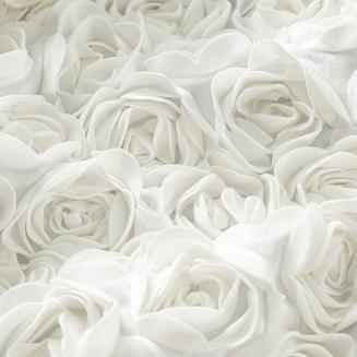 Zasłona gotowa na przelotkach ROSES 140x250 Eva Minge Eurofirany kremowy