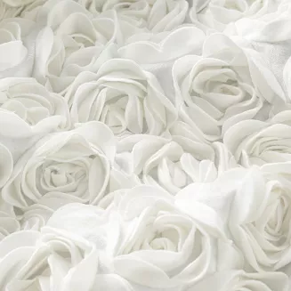 Zasłona gotowa na przelotkach ROSES 140x250 Eva Minge Eurofirany kremowy