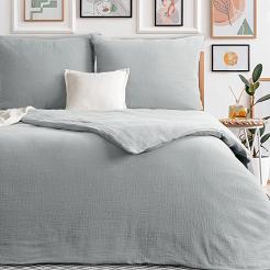 Pościel satynowa SREB 140x200 Eurofirany srebrny