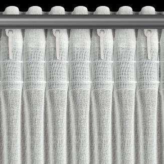 Firana gotowa na taśmie ROSALY 140x270 Eurofirany kremowy