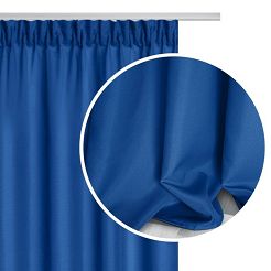 Classic Blue Zasłona Do Kuchni Na Taśmie 140x175 VIVA