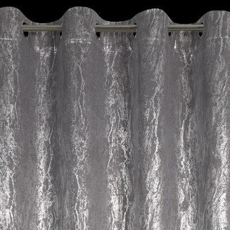 Zasłona gotowa na przelotkach ELISE 140x250 Eurofirany stalowy