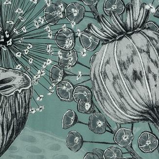 Pościel satynowa ZOJA 200x220 Eurofirany miętowy/stalowy