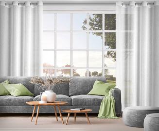 Zasłona gotowa na przelotkach VESTA 140x250 Eurofirany biały