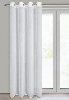 Firana gotowa na przelotkach ANIA 140x250 Eurofirany biały