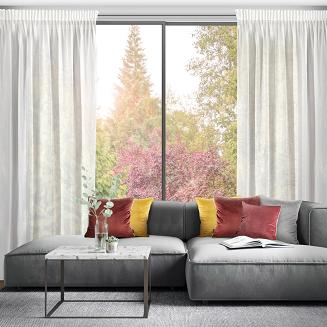 Firana gotowa na taśmie MISSY 140x270 Eurofirany biały