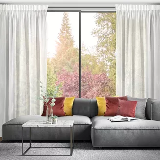 Firana gotowa na taśmie MISSY 140x270 Eurofirany biały